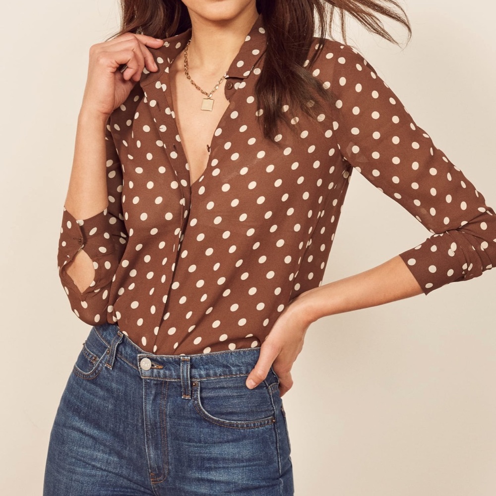 Reformation Violet Top (Au Lait)